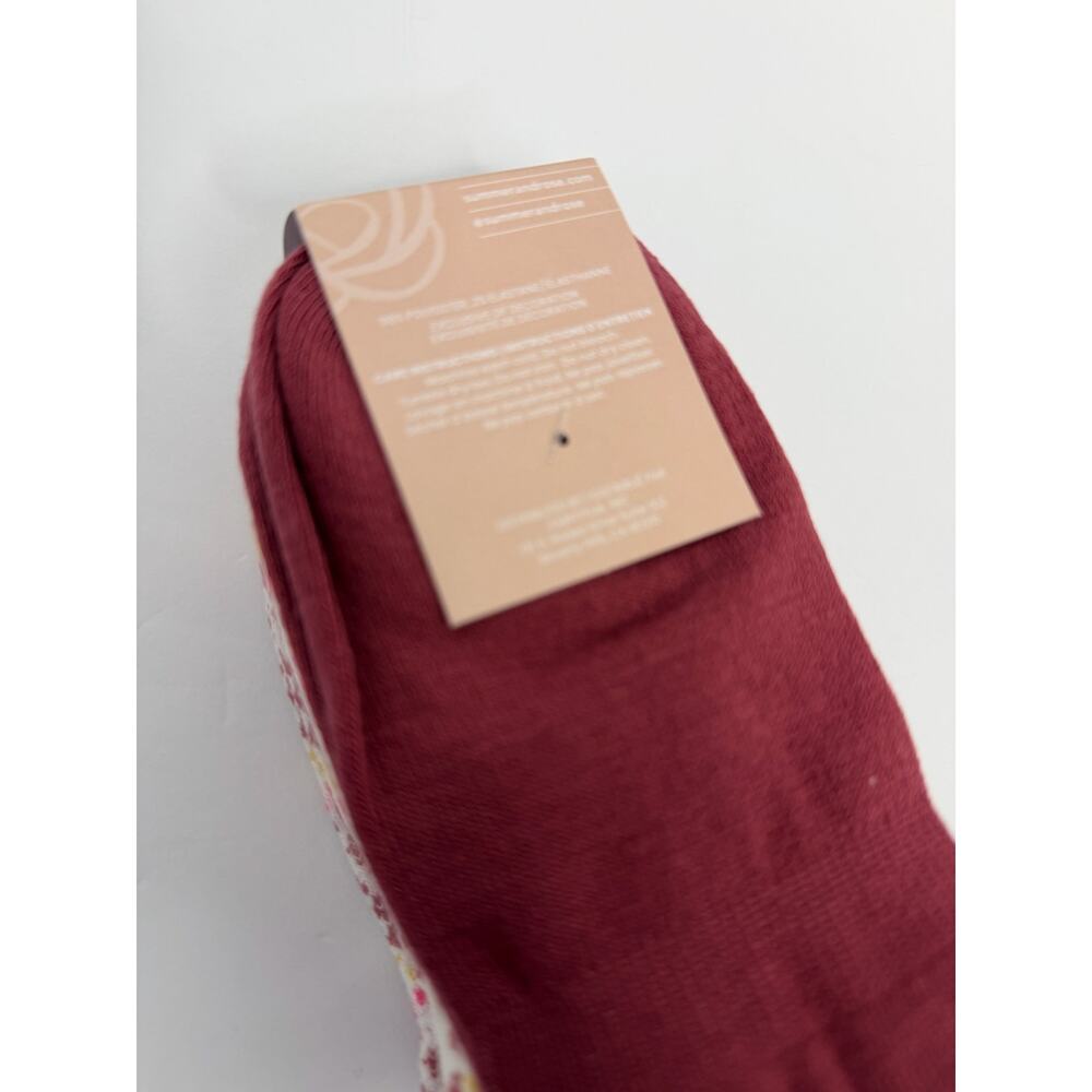 Summer & Rose 6 Pair Heel Socks Fair Isle Pattern No Show Socks NWT FabFitFun - Picture 6 of 8